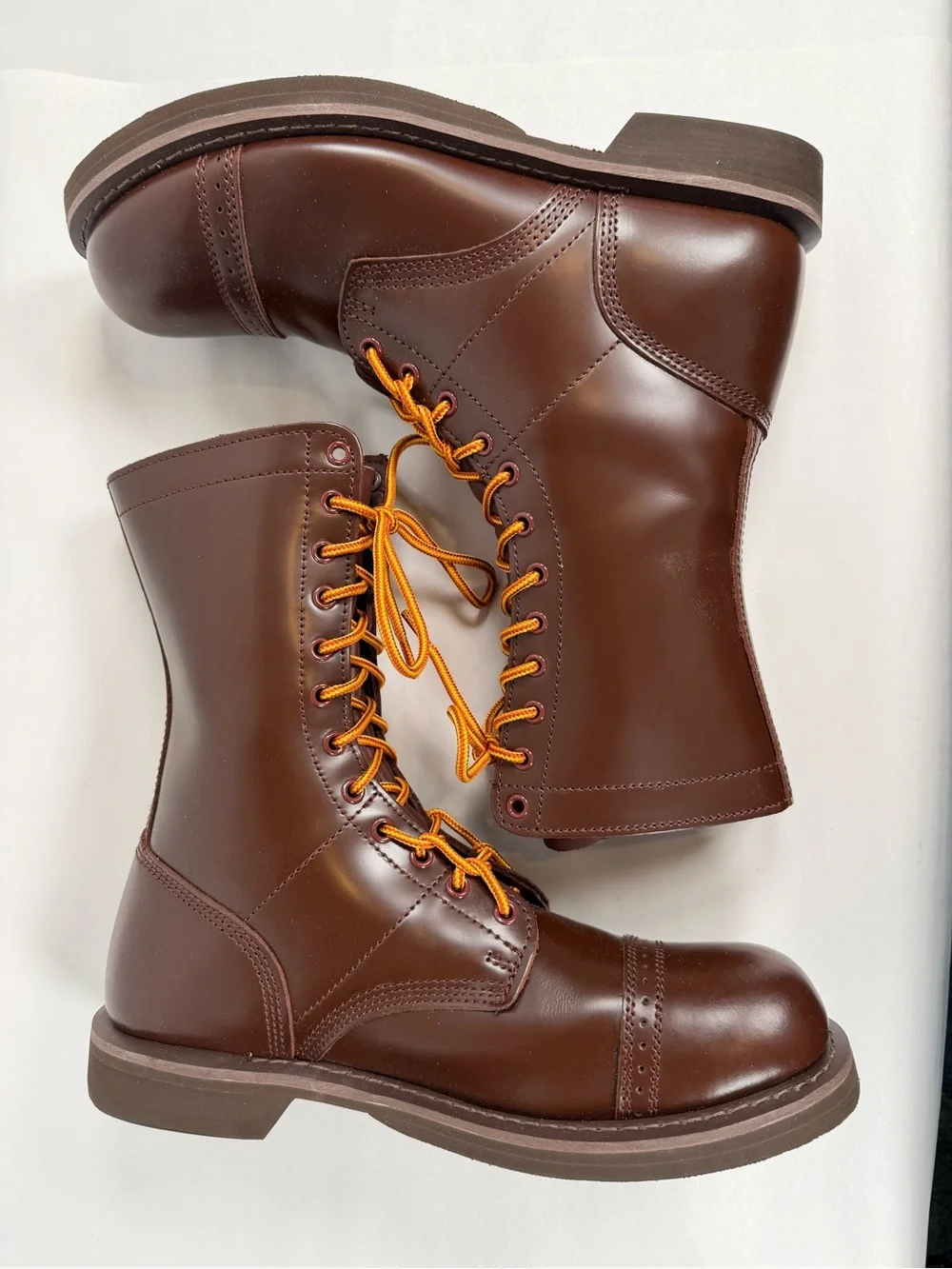 Rothco Men’s Jump Boots Size 11 Brown Leather Military Tactical Combat Boots